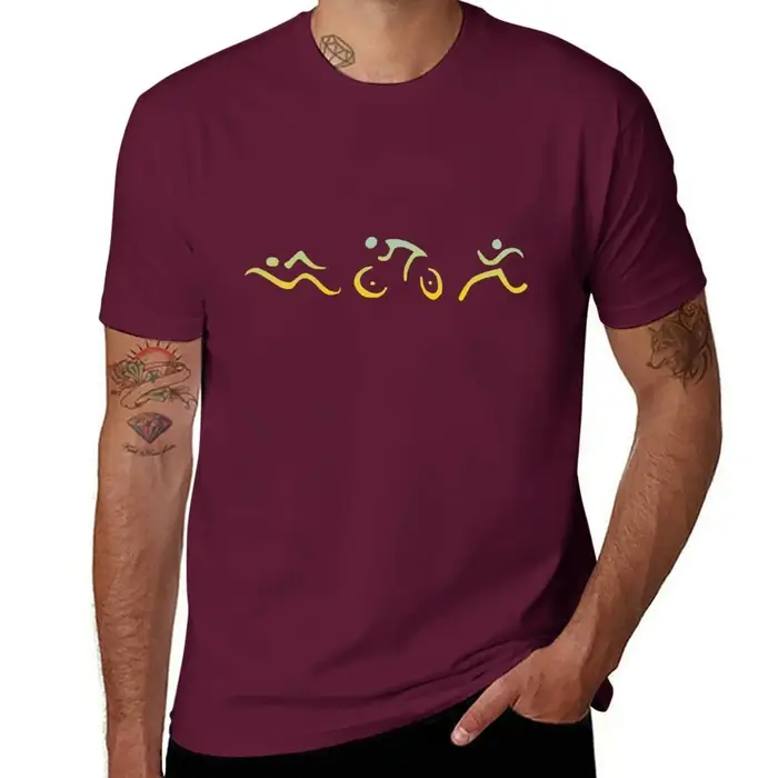 Triathlon T-Shirt été 2025 chemise personnalisée animal prinfor garçons hommes t-shirts graphiques
