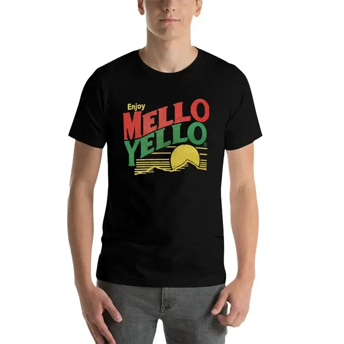 T-shirt Mello Yello décontracté à imprimé graphique
