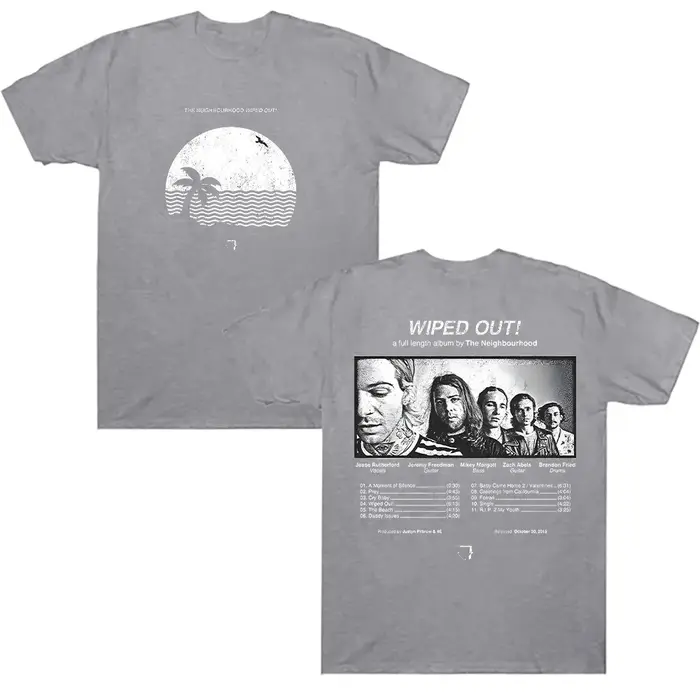 Essuyez! Album t-shirt le quartier vêtements d'été unisexe mode chemise décontractée hommes femmes esthétique pur haut en coton Streetwear