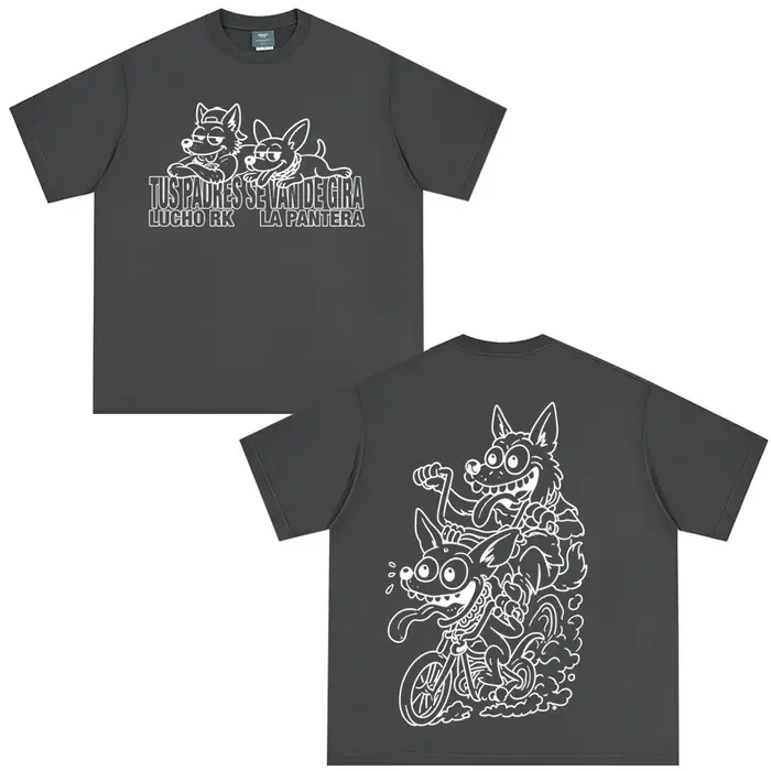 T-shirt imprimé Rapper Lucho Rk La Pantera Ta Facil Album 2026 Tour pour hommes et femmes