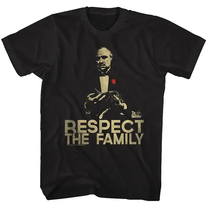 T-shirt d'été The Godfather pour homme, motif classique de film gangster, manches courtes, décontrac