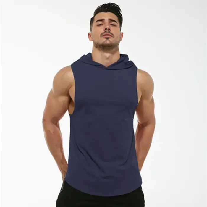 MRMT 2026 Nouveau T-shirt sans manches à capuche en coton pour homme