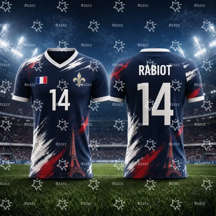 Maillot de football Mbappé N°10 France 2026 – Kit Match & Entraînement – T-shirt Sportif d'été pour Homme