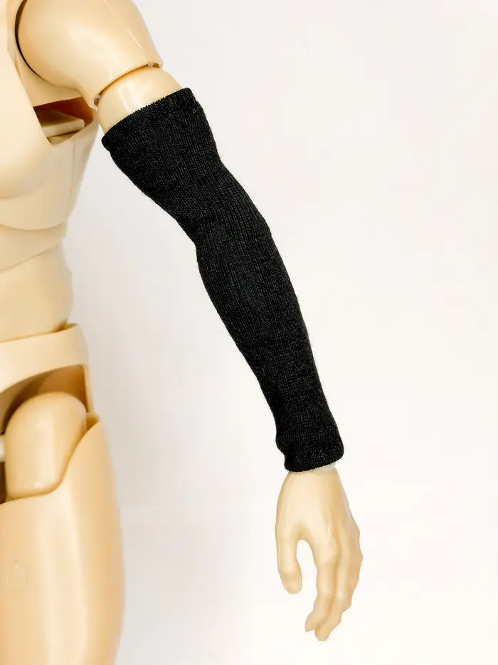 Manchons de protection solaire pour hommes, échelle 1/6, 7cm de Long, couleur unie, modèle pour figurines d'action de 12 pouces, accessoires pour vêtements