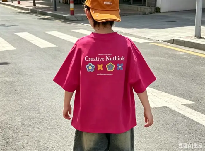 T-shirt pour enfants en coton 100% à imprimé numérique