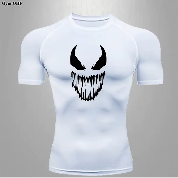 T-shirt de compression de course pour homme, fitness, marathon, jogging, vêtements d'entraînement, p