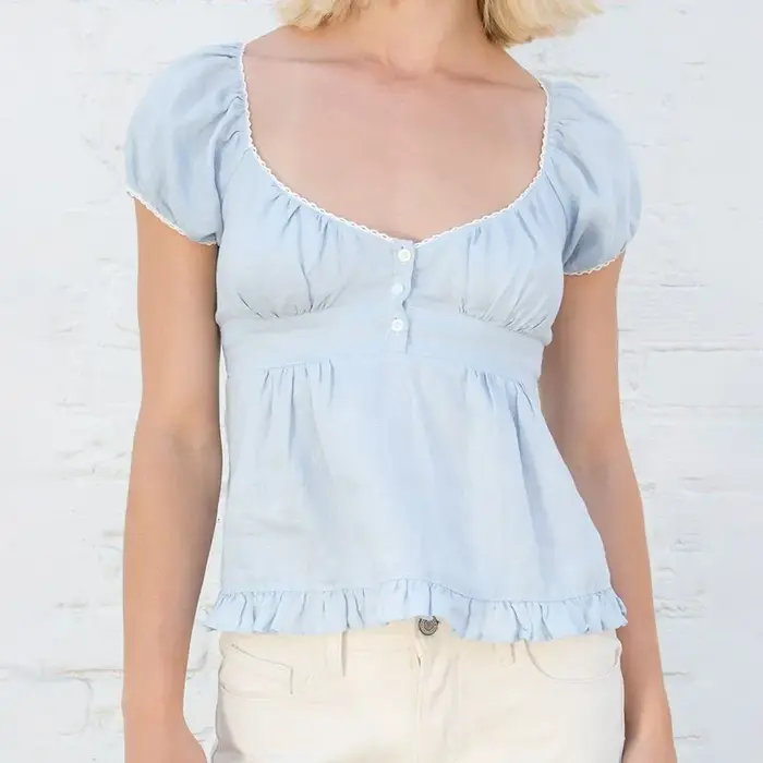 T-shirt Court en Coton Doux pour Femme et Fille