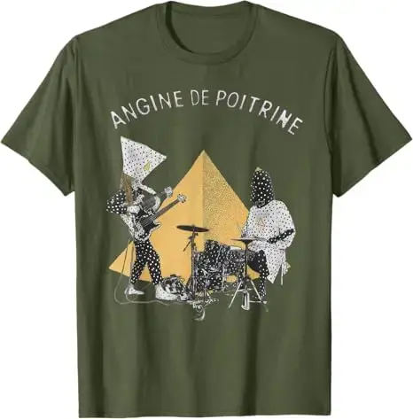 T-shirt vintage Angine De Poitrine avec motif musical