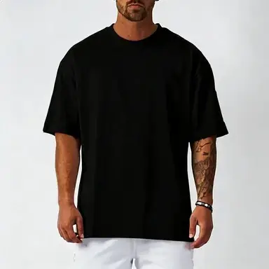 T-shirt blanc en coton pour homme