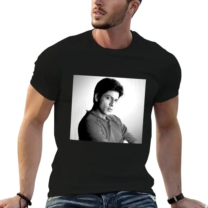 T-shirt Shah Rukh Khan pour homme, t-shirt graphique pour homme, t-shirt décontracté pour homme