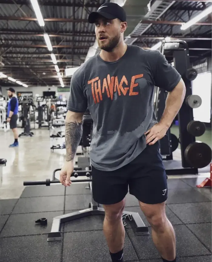 Hommes T-shirt chemises musculaires Vintage T-shirt lettre impression T-shirt pour hommes musculatio