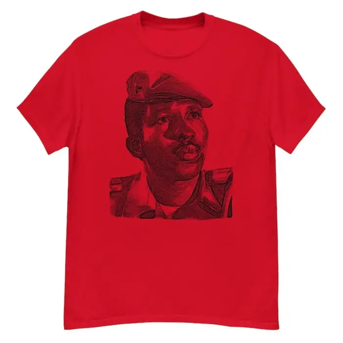 Thomas Sankara Silhouette socialiste Anti-impéricialiste pan-africain T-Shirt été respirant Camisetas nostalgie