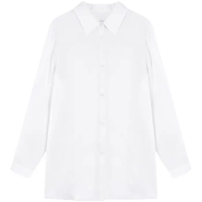 Chemise de protection solaire pour femmes, veste d'été fine et respirante, mi-longue, ample, couvrant les fesses, style décontracté, à manches longues