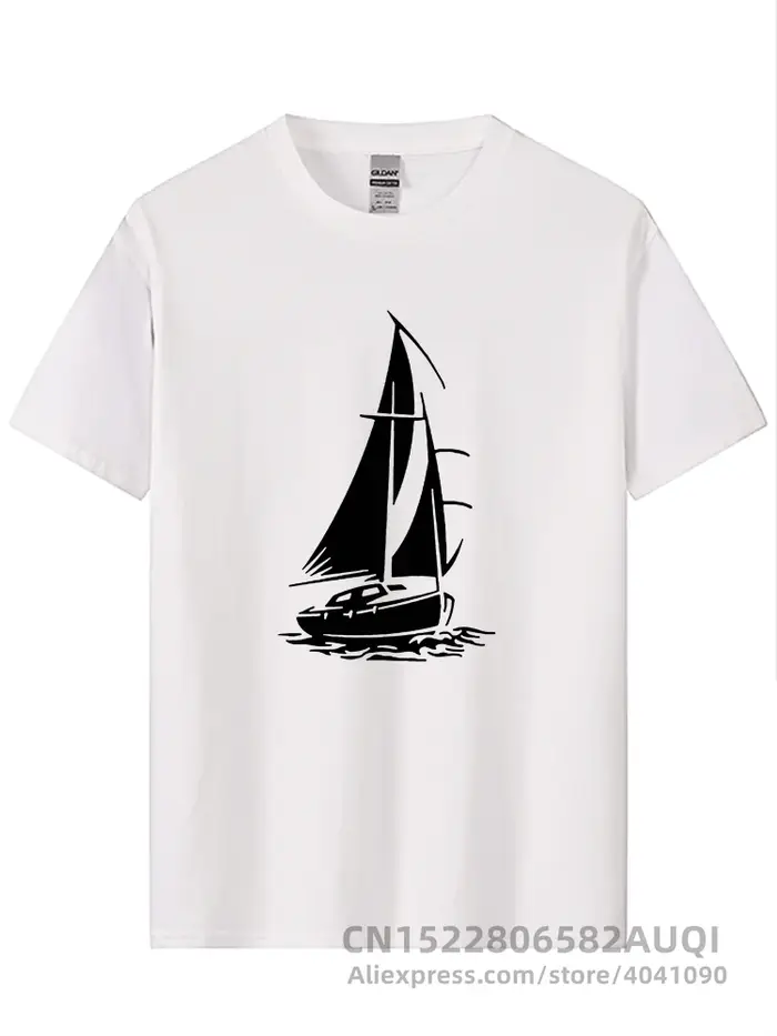 T-shirt homme drôle Yacht bateau