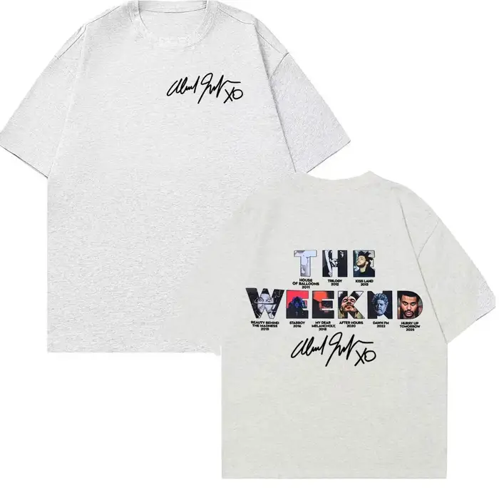 The Weeknd Hurry Up Tomorrow Couverture d'album 2025 T-shirt Vêtements pour hommes High Street