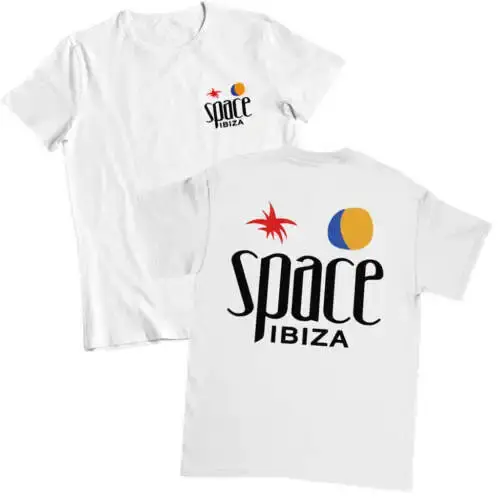 T-shirt blanc Space Ibiza Beach Club, neuf