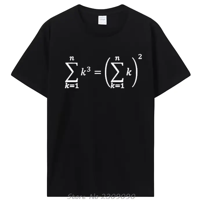 T-shirt Sum of Cubes Maths Print