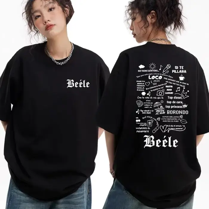 T-shirt graphique pop BEELE Album Merch pour hommes et femmes