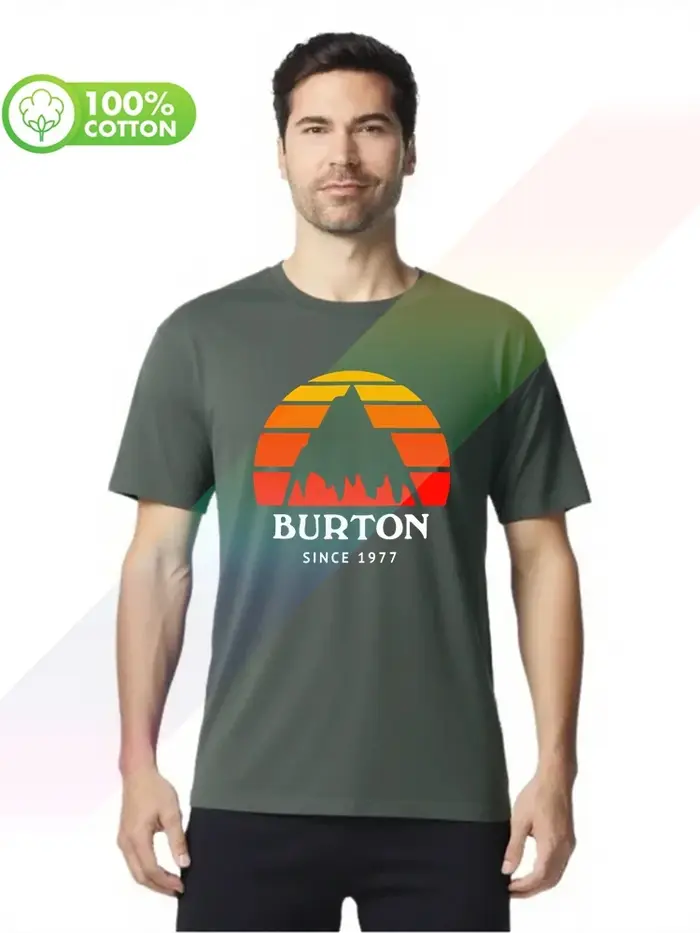 T-shirt col rond 100% coton pour hommes