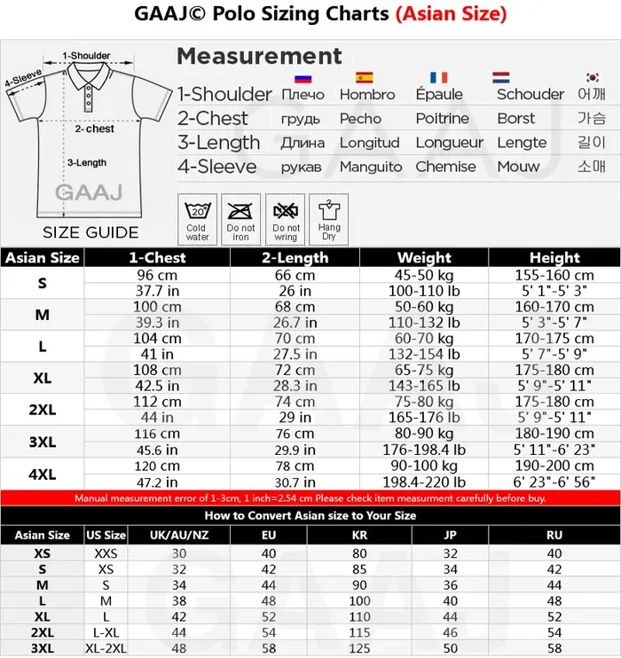 GAAJ - Polo Shirt Hommes Polos Homme Chemise D'été NOUS Célèbre Marque Coton À Rayures Courtes Vêtements