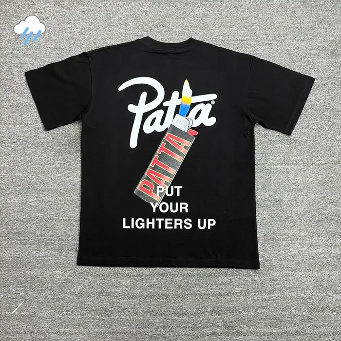 2026 été Graphique Logo Imprimé Patta T-shirts T-Shirt Haute Qualité Coton Noir Blanc Haut Ample Décontracté Couple