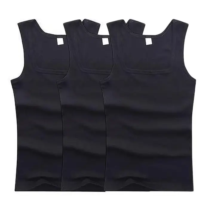 Débardeurs pour hommes chauds gilet de Fitness basique élastique sans manches T-shirt coton musculat