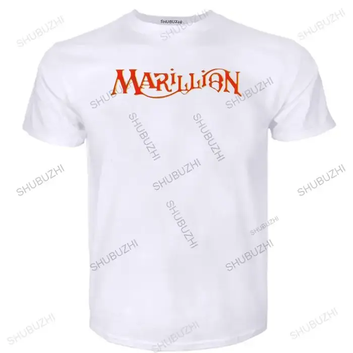 T-shirt à manches courtes avec logo du groupe de rock britannique Marillion, t-shirt en coton respir