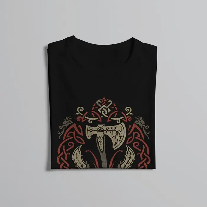 Ragnarok icône avec Kratos et Atreus t-shirt décontracté dieu de la guerre