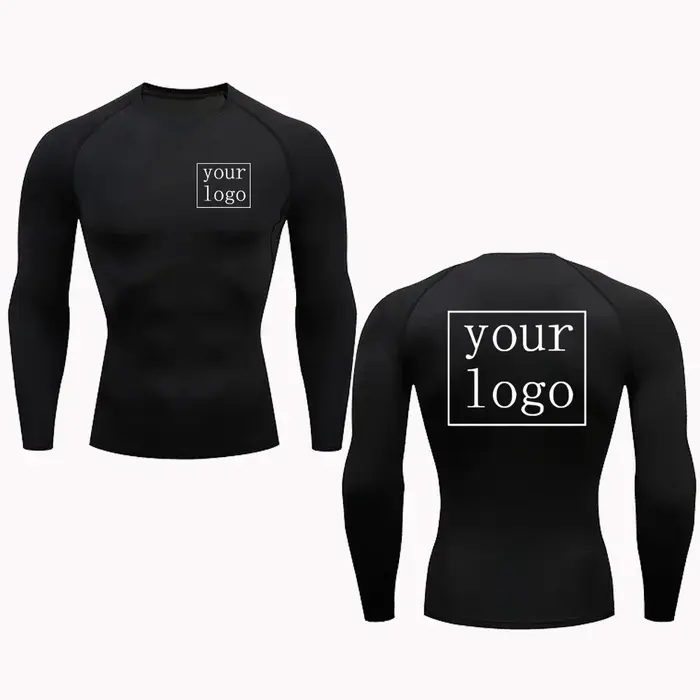 Nouveau t-shirt de Compression personnalisé votre Logo de conception haut hommes femmes imprimer