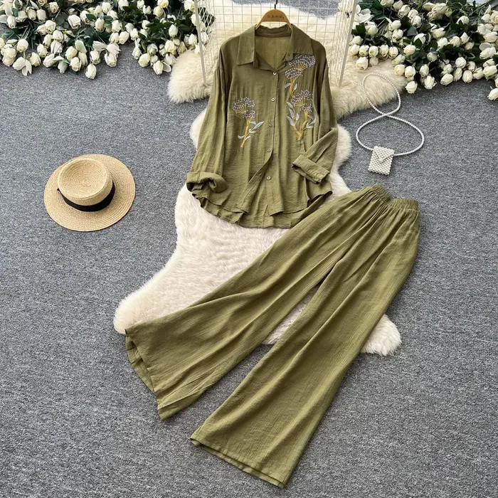 Ensemble pantalon femme deux pièces