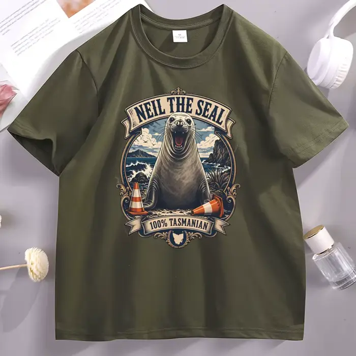 T-Shirt Vintage Neil The Seal Become Ungovernable pour hommes et femmes, T-Shirts humoristiques avec Meme d'animaux, vêtements graphiques Streetwear unisexes