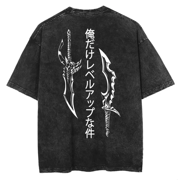 T-shirt pour Homme et Femme en Coton Délavé avec Logo Berserk Imprimé