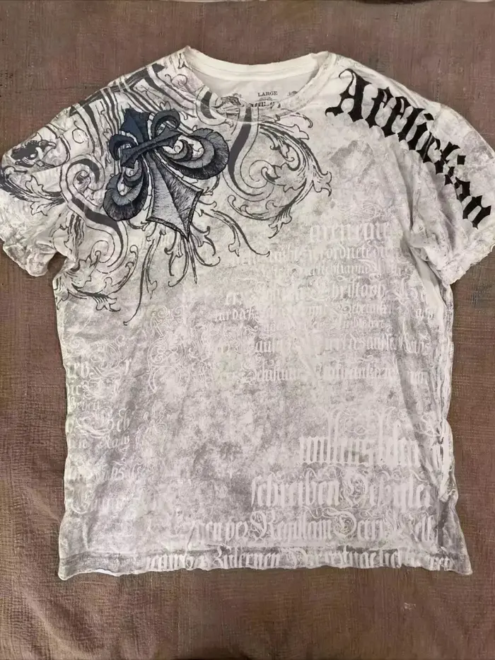 T-shirt col rond respirant et confortable pour hommes, mode européenne et américaine d'été, haut d'e
