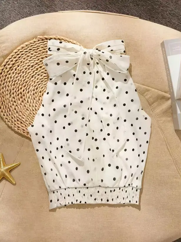 Nouvelle Blouse Sans Manches Élégante pour Femme