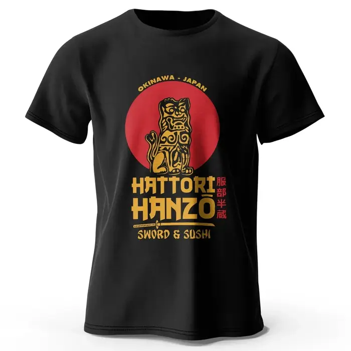 Hattori Hanzo imprimé 100% coton classique Harajuku T-Shirt pour hommes femmes vêtements de sport hauts t-shirts