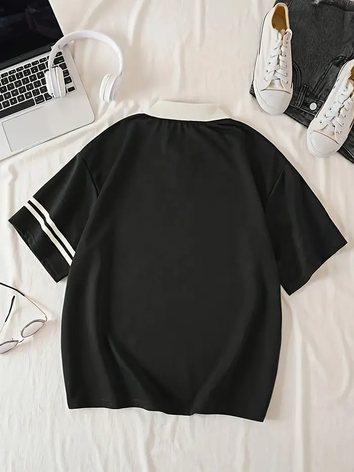 Polo polyvalent à manches courtes pour femmes