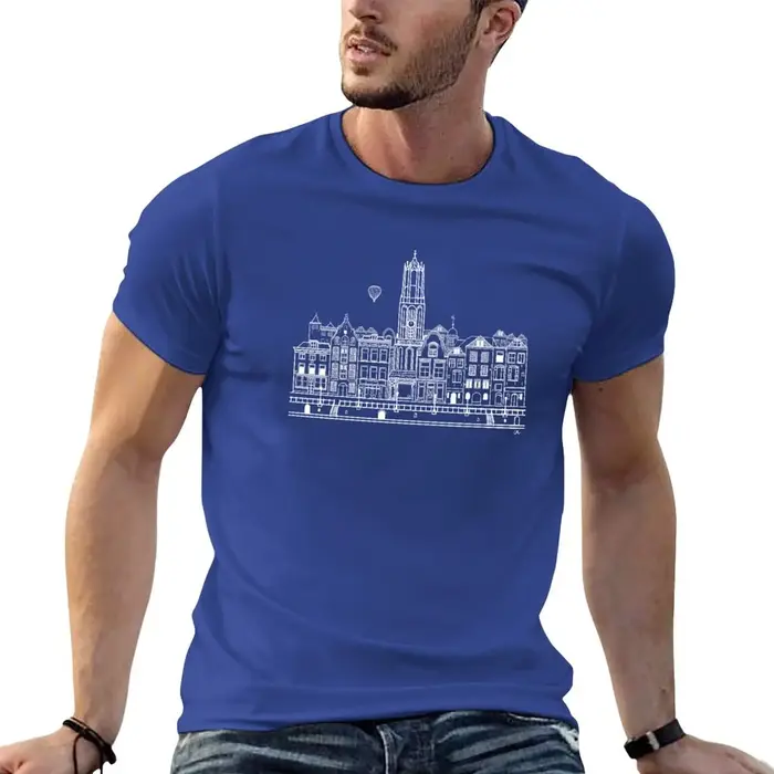 T-shirt graphique vintage pour homme, T-shirt pour garçon, Utrecht, Holland