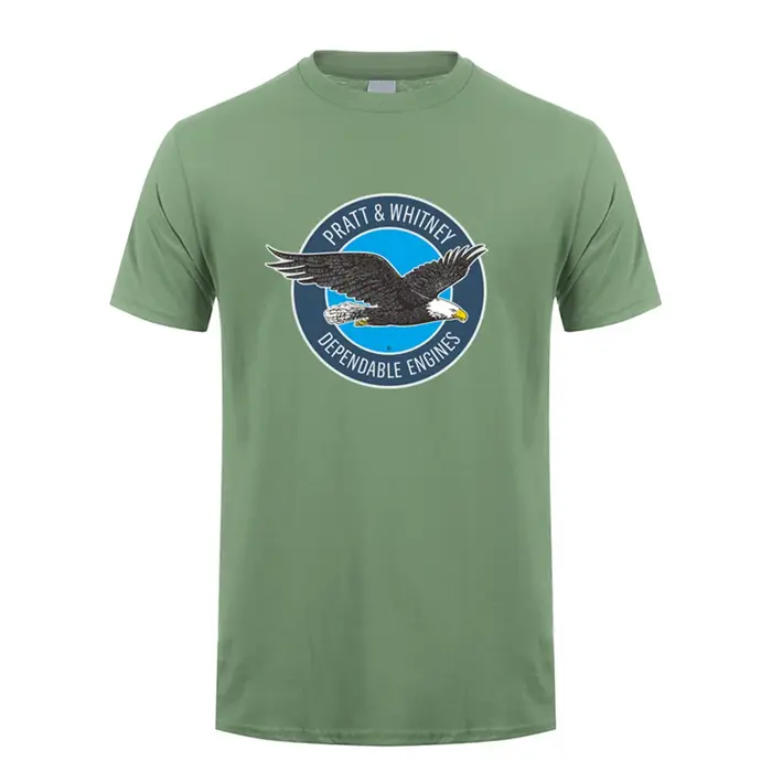 Nouveau Pratt & Whitney Hommes T Shirt D'été À Manches Courtes En Coton Tee Shirts Y-pour Homme Femmes LH-557