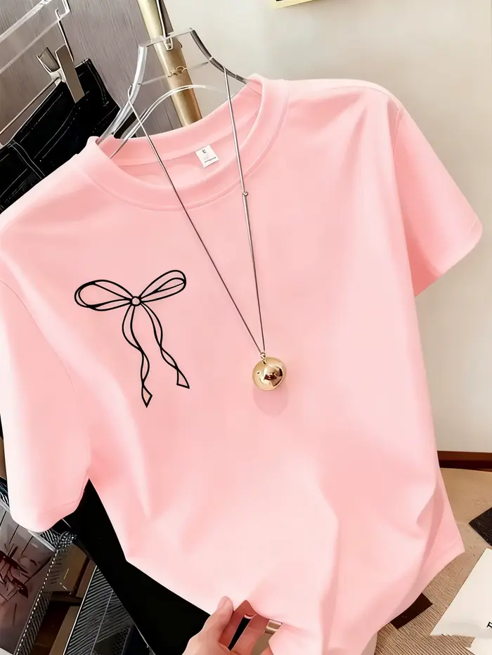 T-shirts pour femmes, imprimés vintage amusants, coupe décontractée d'été, col rond, style rétro, no