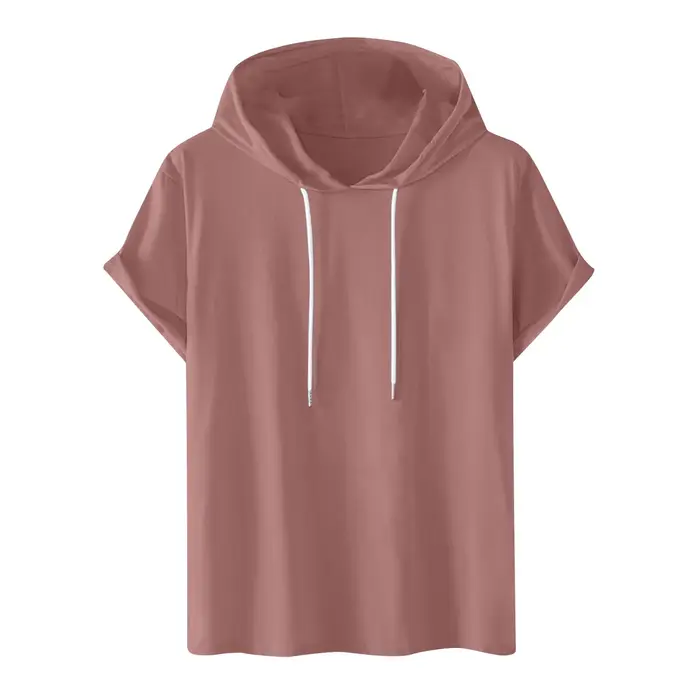 T-shirt à capuche d'été à manches courtes pour homme