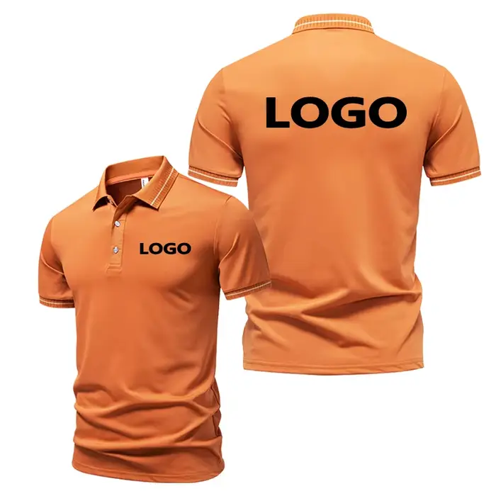 Polo d'été européen à manches courtes pour hommes et femmes, T-Shirt personnalisé imprimé, propre Lo