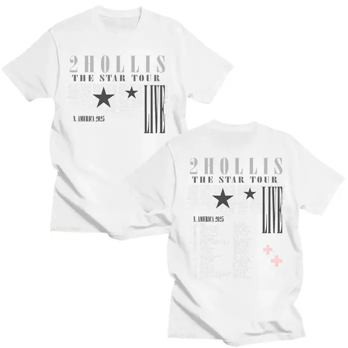 2Hollis The Star Tour 2025 T-shirt coton à manches courtes femmes hommes mode