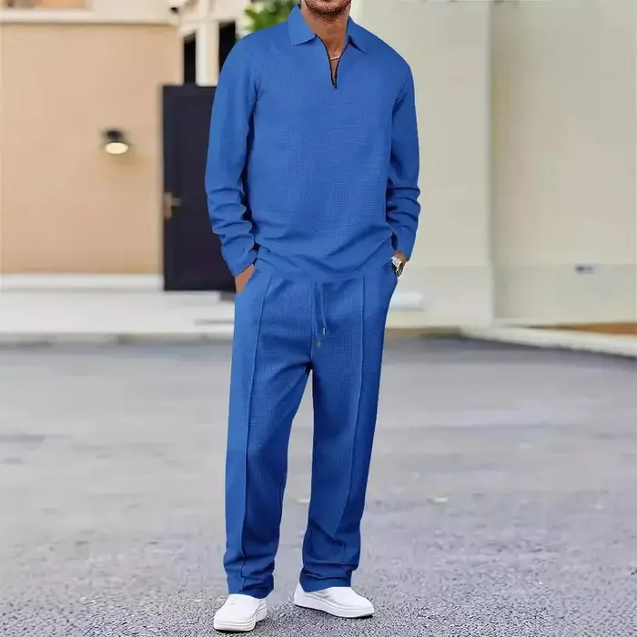Polo et pantalon à manches longues pour hommes