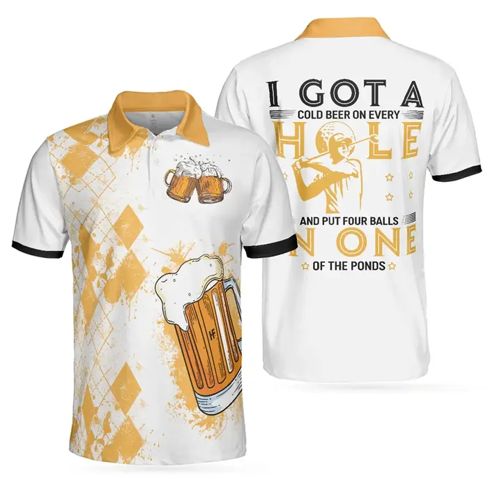 Polo à motif de bière et de sport pour hommes, Économie à la mode College en 3D drôles, Modules de golf en plein air, Motif Seton, Nouveau t-shirt, 2025