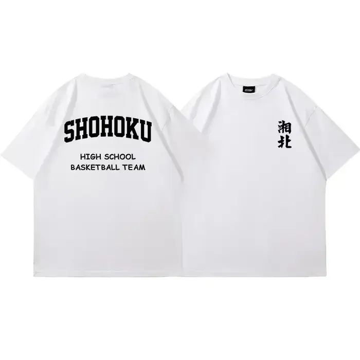 Anime japonais Shohoku Basket Ball équipe T-Shirt hommes femmes Sakuragi Hanamichi imprimer t-shirts