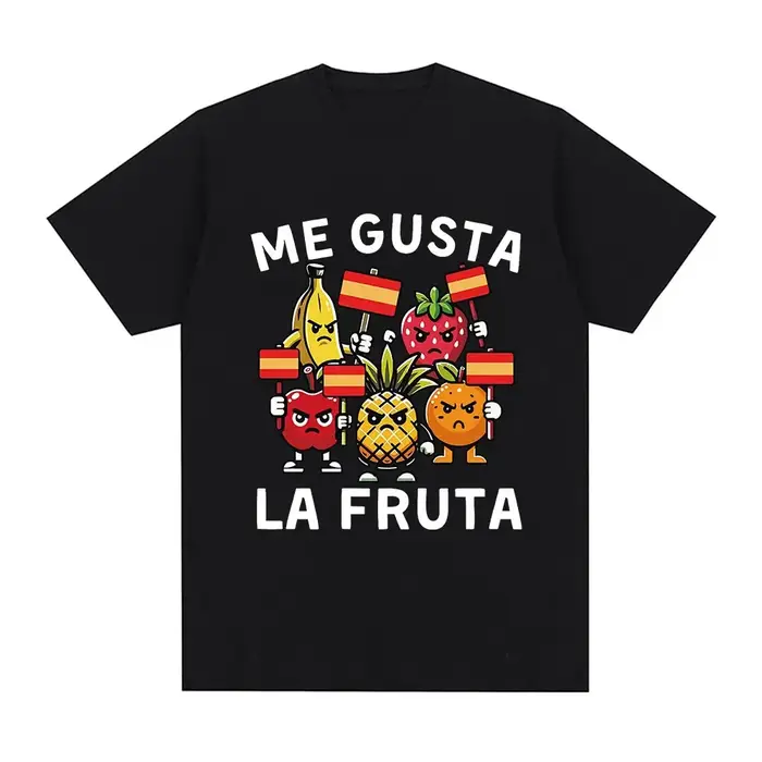 Me Gusta La Fruta T-shirt drôle j'aime les Fruits espagnol Meme imprimé T-shirts femmes