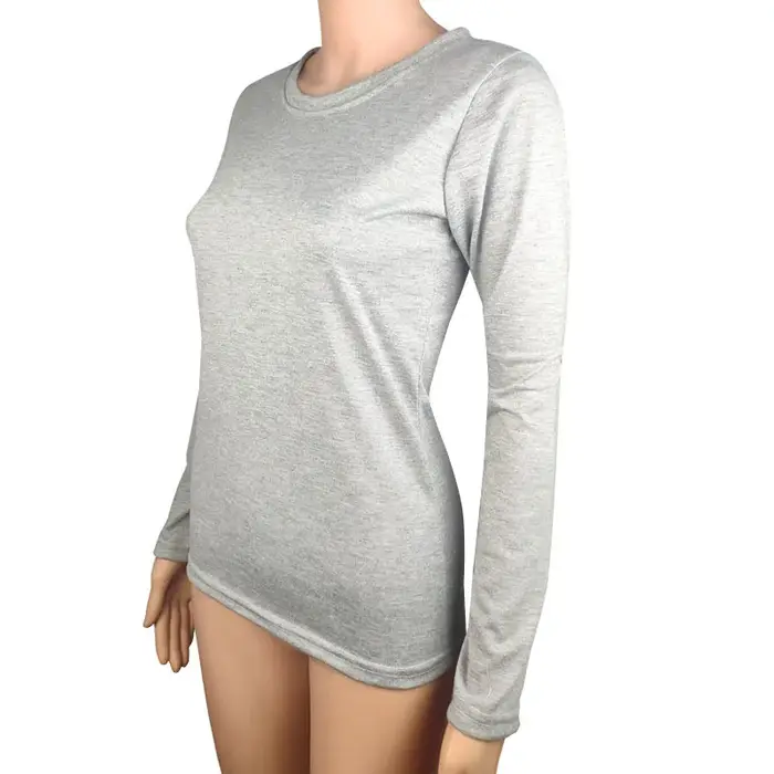 T-shirt fin à manches longues pour femmes