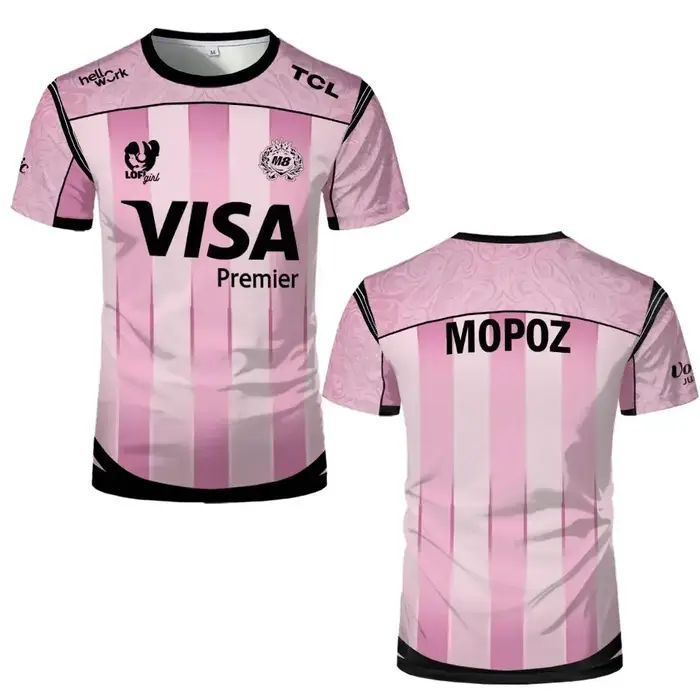Nouveau maillot d'e-sport Gentle Mates M8 Team pour hommes, uniforme respirant et à séchage rapide,