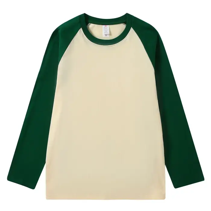 T-Shirt Raglan à manches longues pour femmes, sweat-shirt ample à col rond, couleur américaine, épis