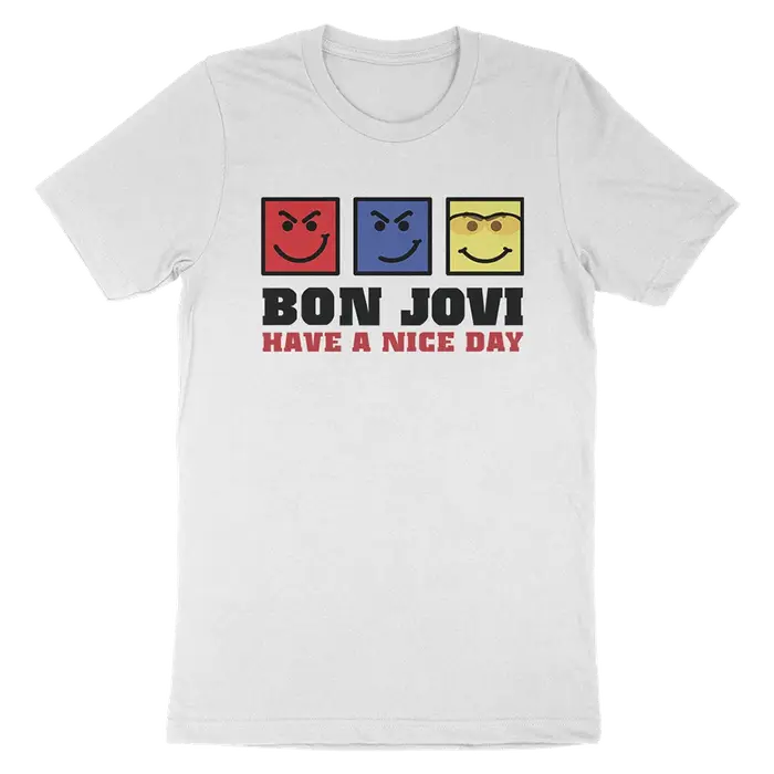 Nouveau Jersey jeunesse T-Shirt Bon Jovi Grunge bande mode décontracté
